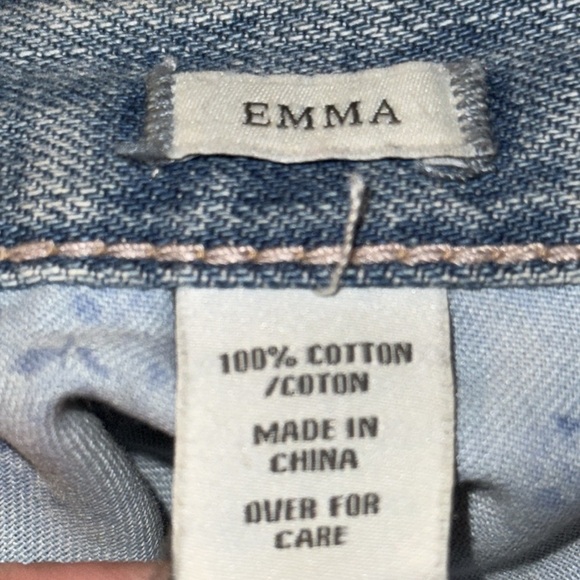 Abercrombie & Fitch Emma Light Wash Ripped Boot Cut Jeans - Picture 9 of 11